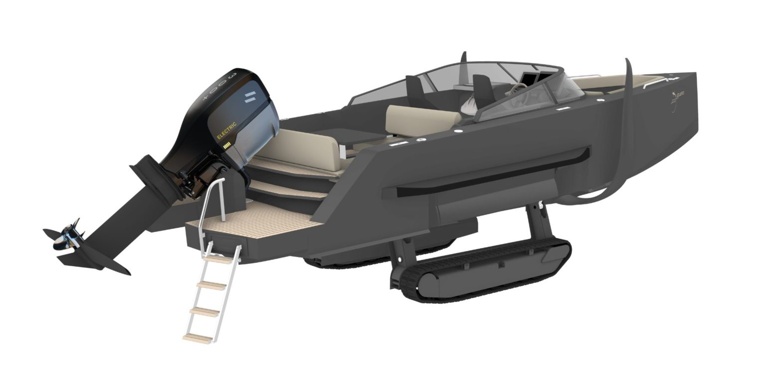 electric outboard catamaran